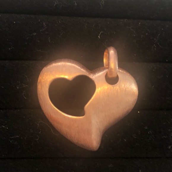 Rose Gold-coloured Heart Pendant - Picture 2 of 3